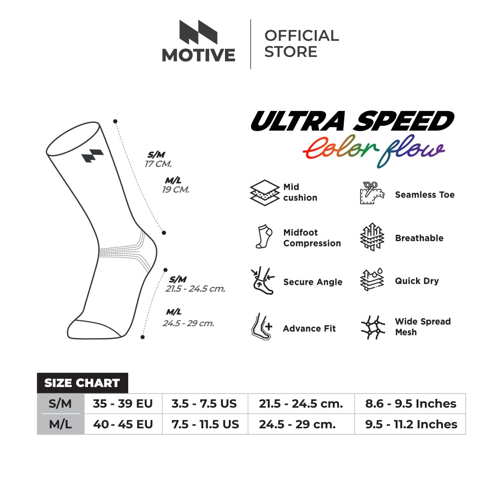 MOTIVE SOCK | COLOR FLOW | ULTRA SPEED