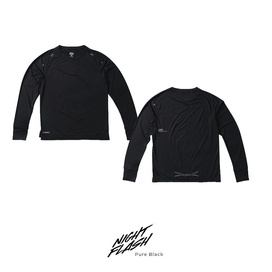 YUPSTER | Nightflash | Long Sleeve Running Shirt