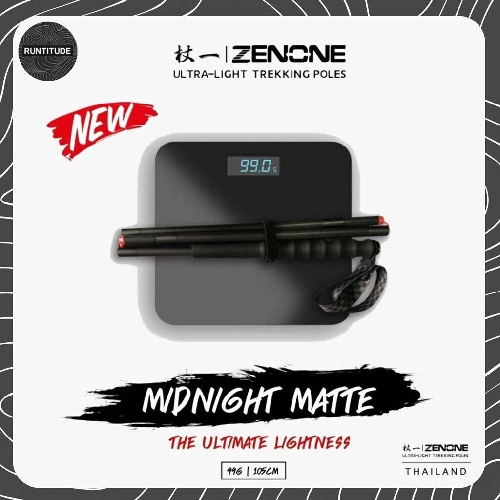 ZENONE | Carbon Midnight Matte - Trekking Poles