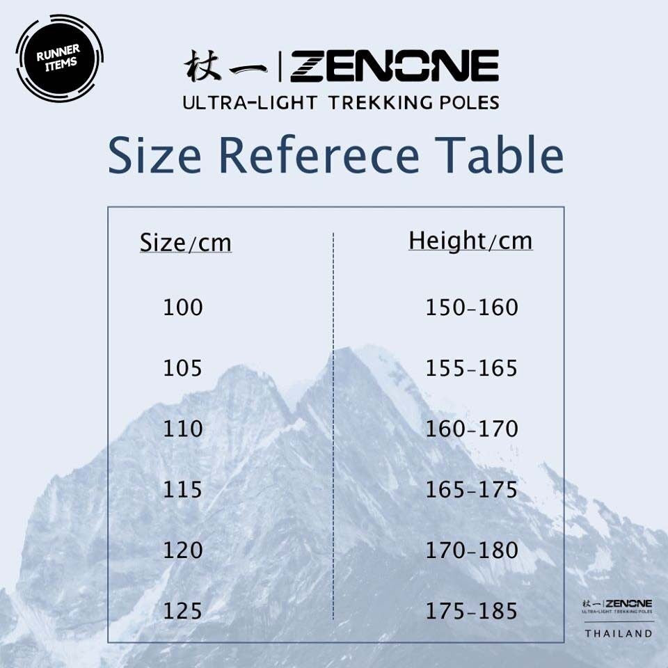 ZENONE | Carbon Midnight Matte - Trekking Poles