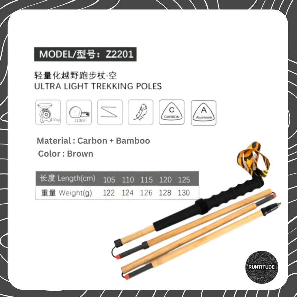 Zenone | Ultra Bamboo - Trekking Poles
