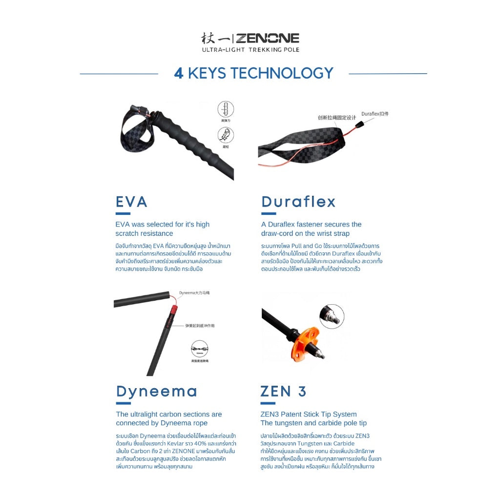 Zenone | CARBON EVO - Trekking Poles