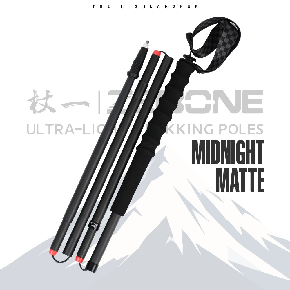ZENONE | Carbon Midnight Matte - Trekking Poles